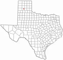 Location of Lake Tanglewood, Texas