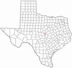 Location of Lometa, Texas