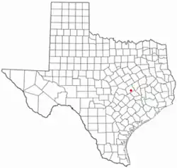 Location of Milano, Texas