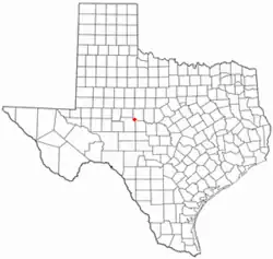 Location of Miles, Texas
