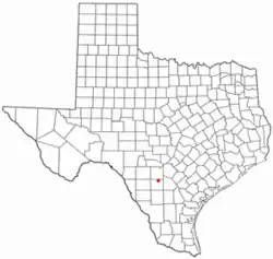Location of Moore, Texas