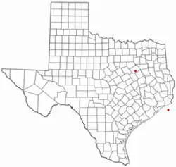 Location of Richland, Texas