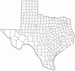 Location of Roby, Texas
