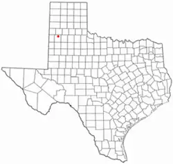 Location of Springlake, Texas