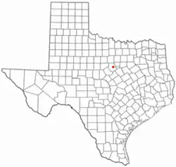 Location of Stephenville, Texas