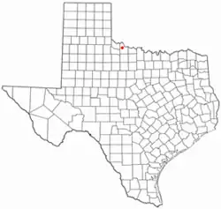 Location of Vernon, Texas
