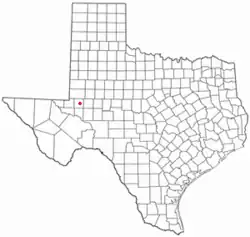 Location of West Odessa, Texas