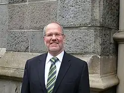 Thorsten Pech in front of the Elberfeld Cemetery