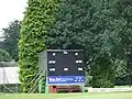View of the scorers hut.
