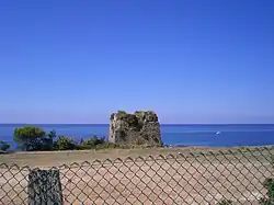Remains of the coastal tower "Torre La Punta".