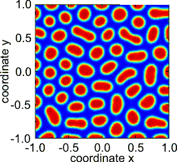 Almost converged state at t&nbsp;=&nbsp;100.