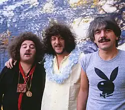 Yves Lacomblez, Sylvain Vanholme and Lou Deprijck in 1977