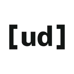 The logo of Undetectable AI, which features black letters "U" and "D" encased in brackets