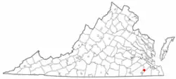 Location in Virginia