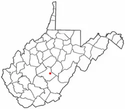 Location of Craigsville, West Virginia
