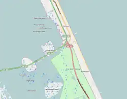 Map of Whalebone Junction, North Carolina, on Bodie Island