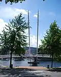 The Ypsilon Bridge seen from the Bragernes side